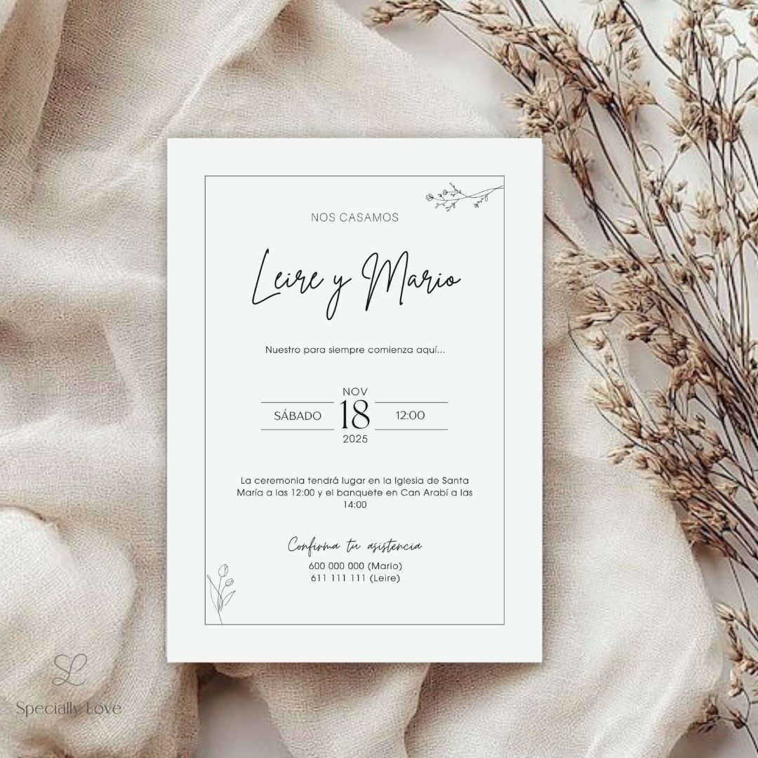 Save the Date digital minimalist
